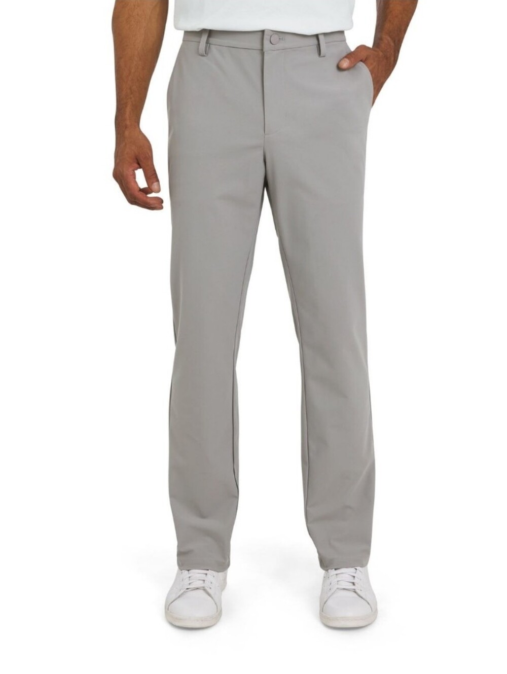 Dockers Gray Men’s Tech Chino Slim Fit New Golf Outdoor Active Business Casual